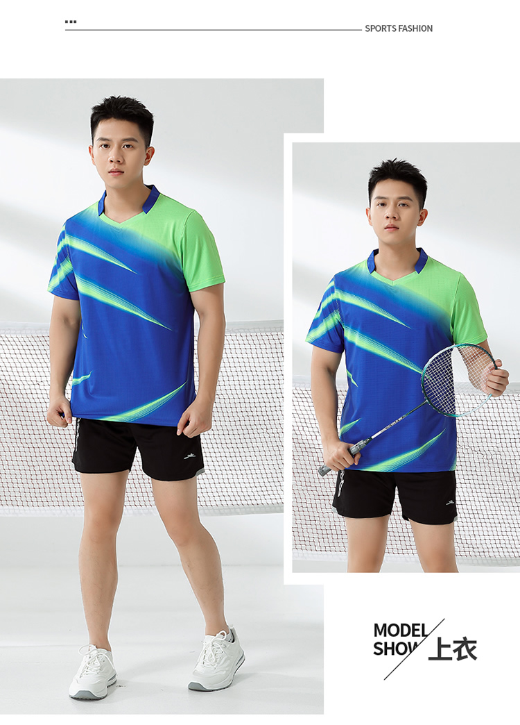 Quick-drying breathable sports table tennis and badminton tops GM2-3064