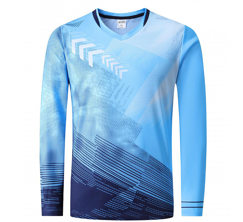 Table tennis badminton volleyball competition uniform sportswear long sleeve GB8-6623 men