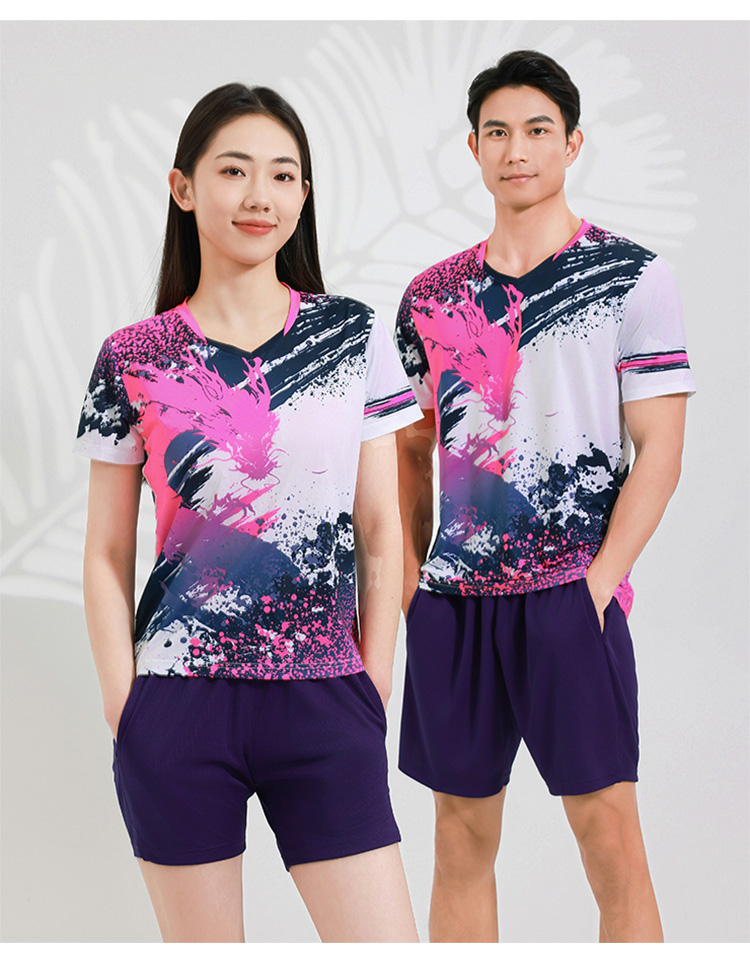 Table tennis, badminton and volleyball new breathable quick-drying sports competition uniform single top GB8-8904 men