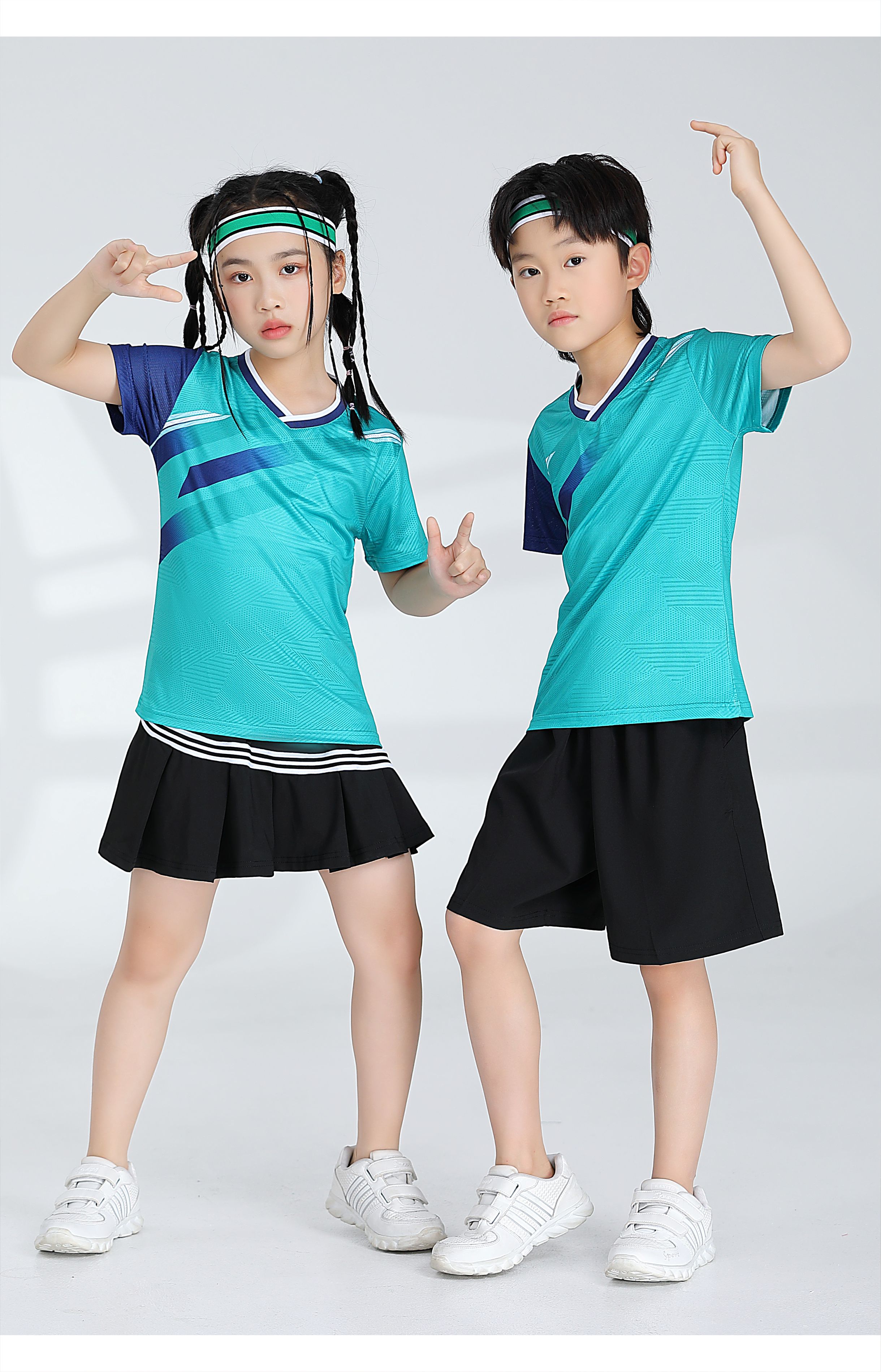 Badminton comfortable sports training suit short-sleeved single top 120-1889 children