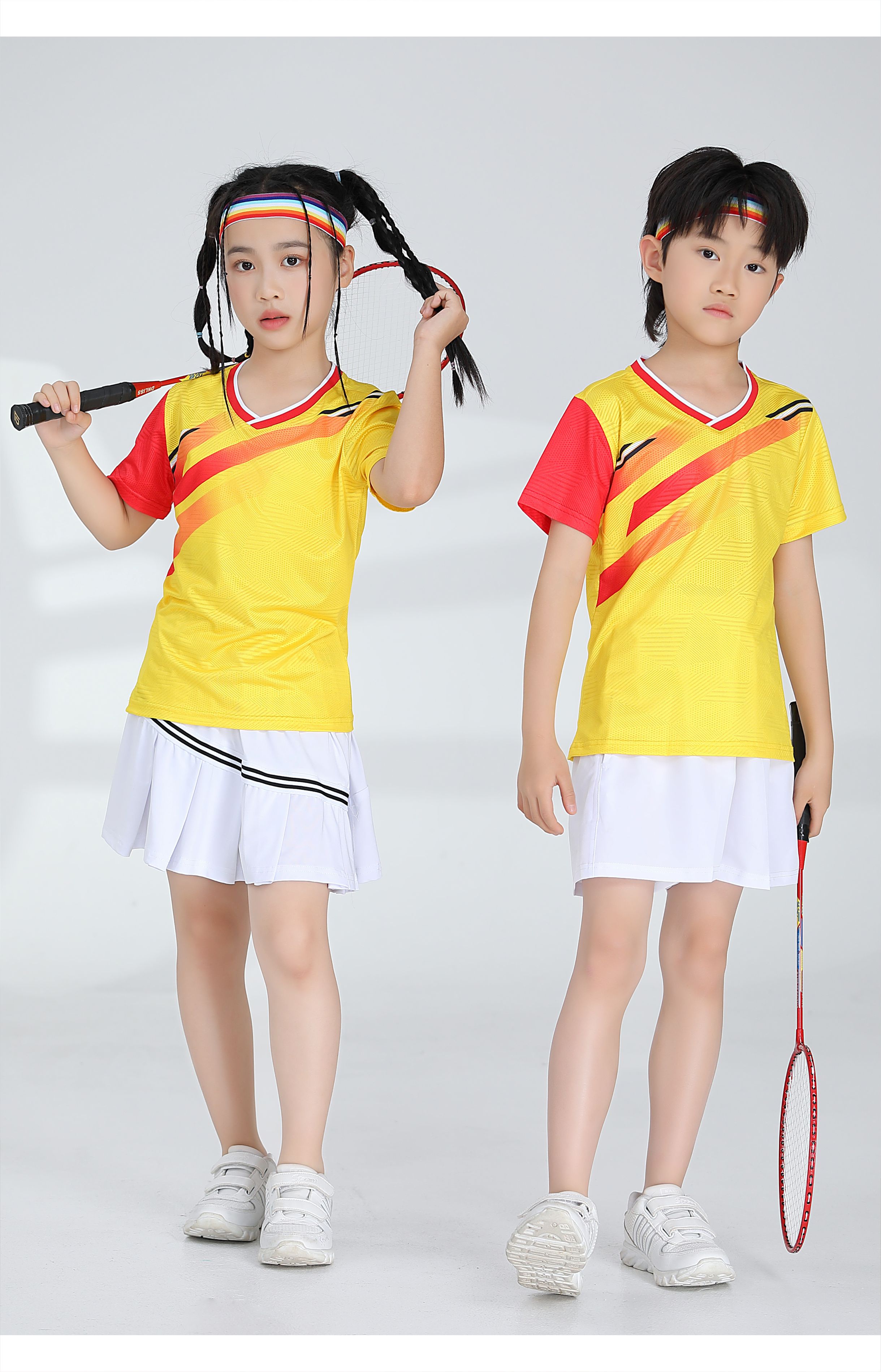 Badminton comfortable sports training suit short-sleeved single top 120-1889 children