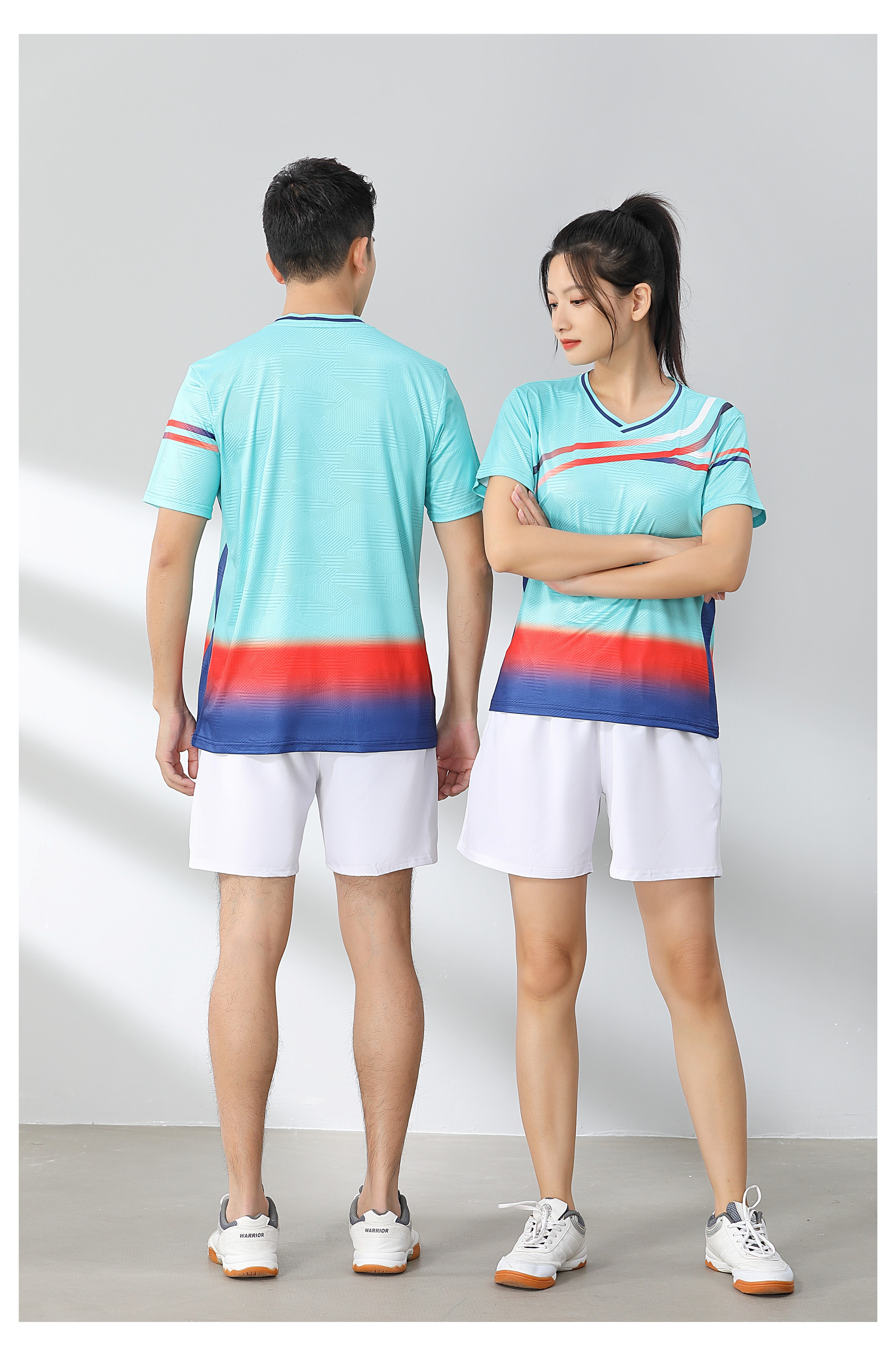 Badminton training suit short-sleeved top 120-1890 for women