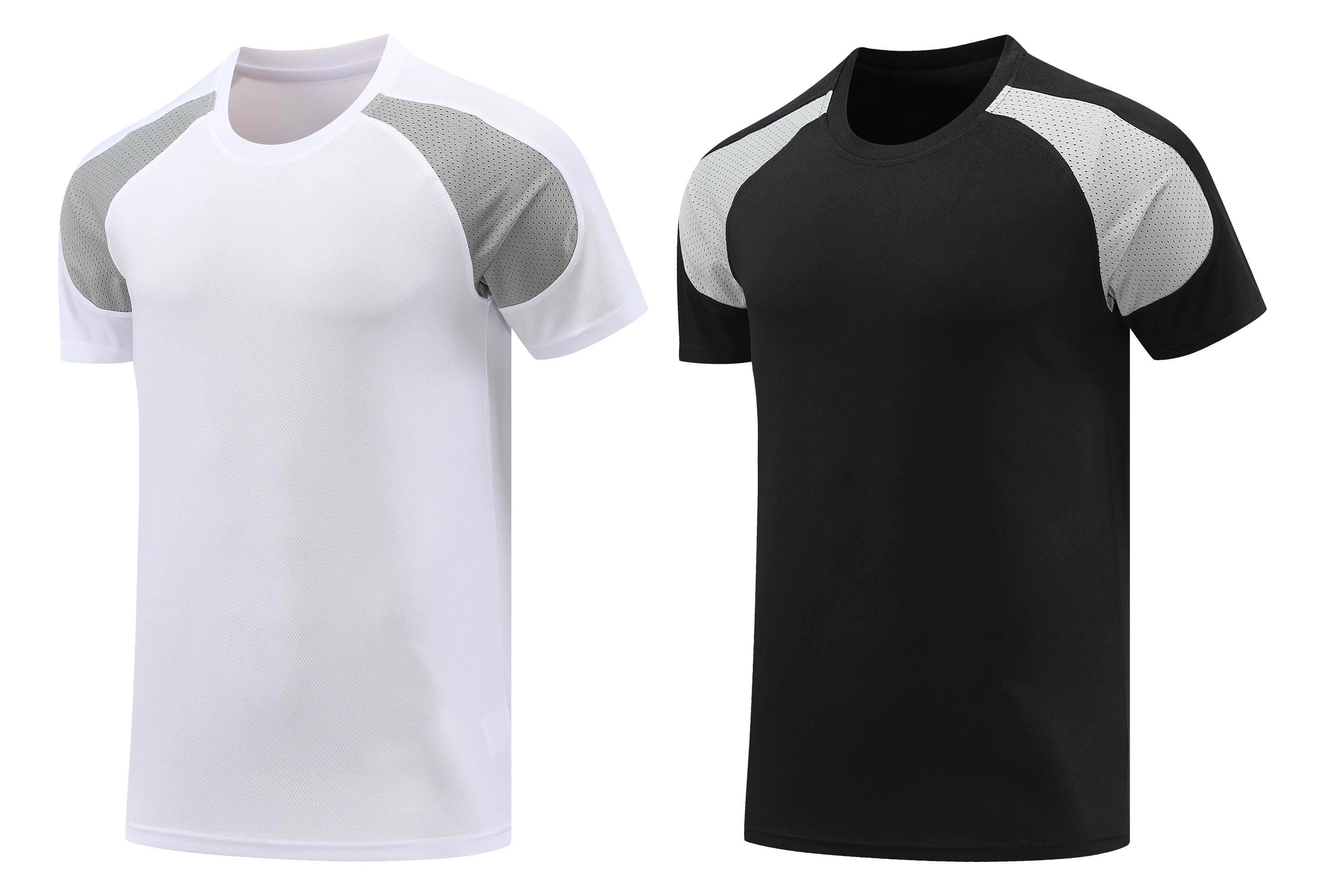 Colorblock quick-drying breathable slim fit round neck sports short-sleeved top GLT-719