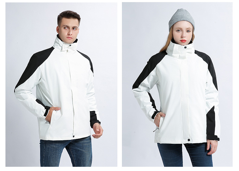 Couples warm fleece liner three-in-one two-piece jacket for women ZT1-9908