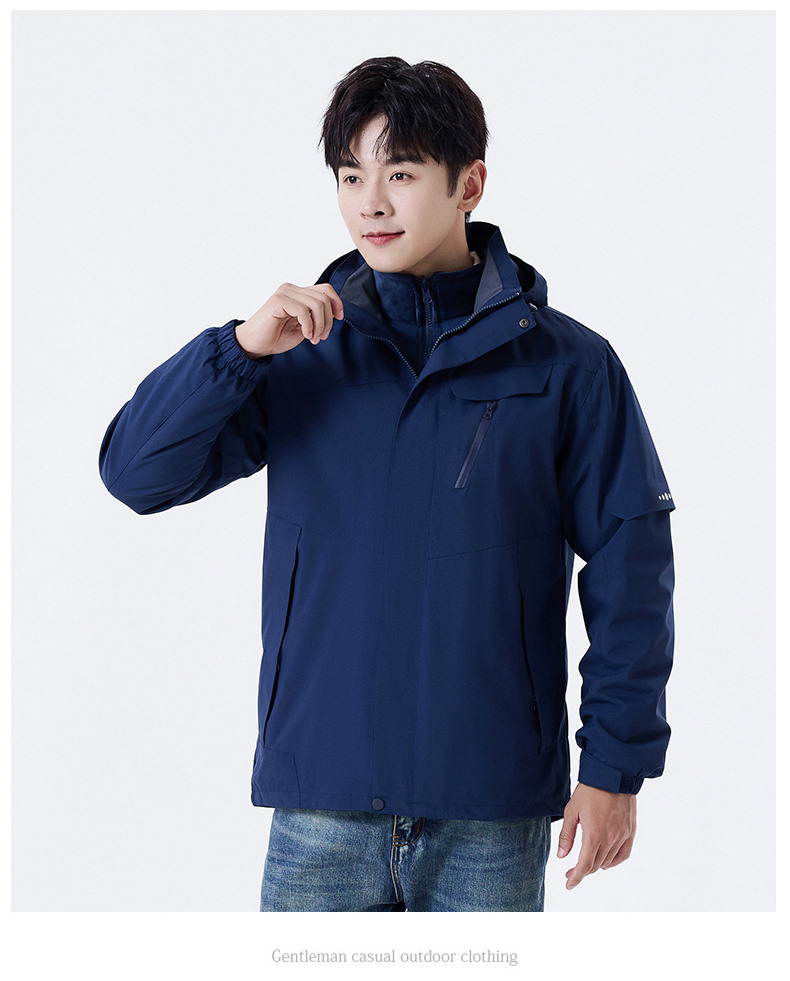 Thick and warm couple three-in-one jacket KH-5158 men