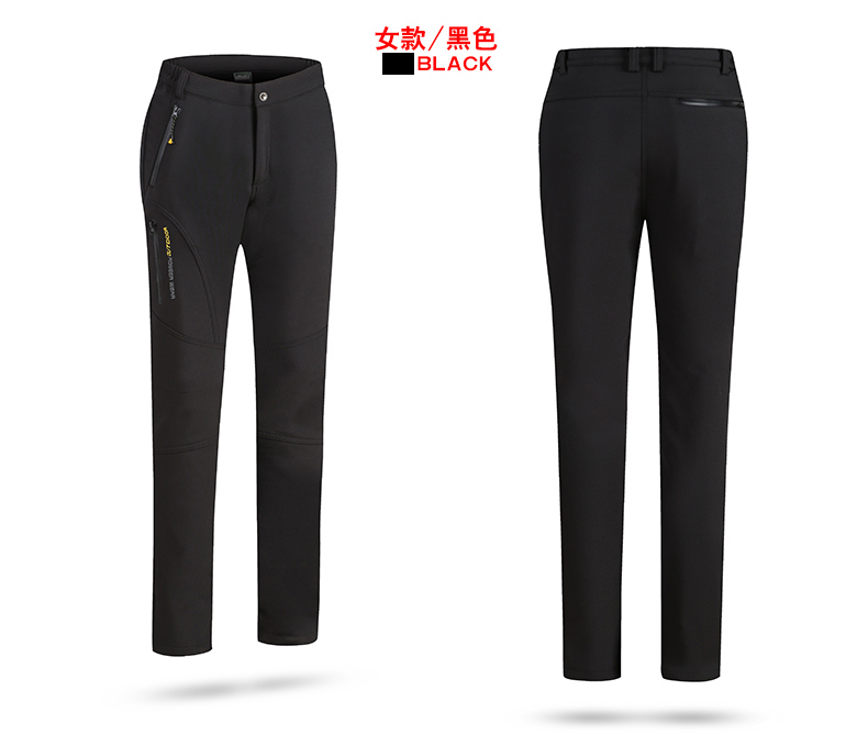 Polar fleece thickened soft shell couple assault pants KL-6819 men