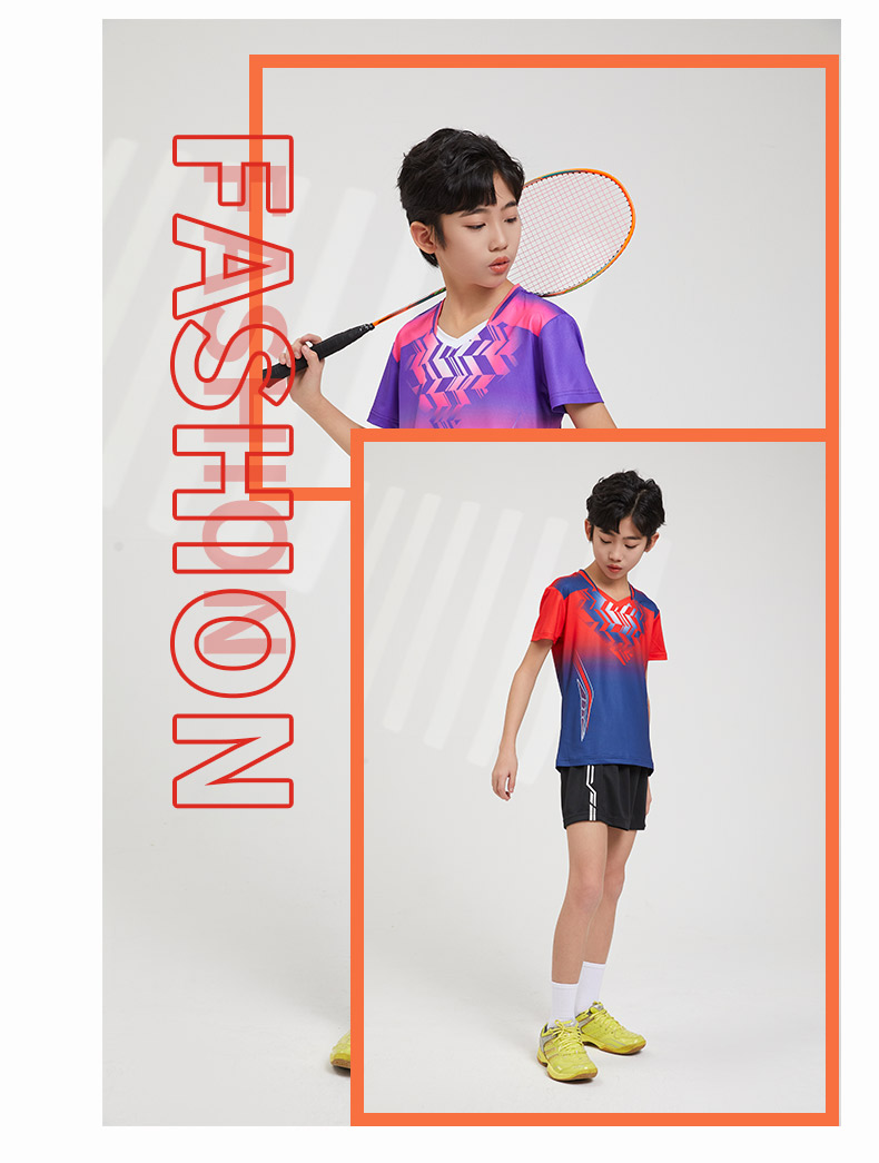 Sportswear training suit casual short-sleeved tops children GB8-7906 children clothing short-sleeved