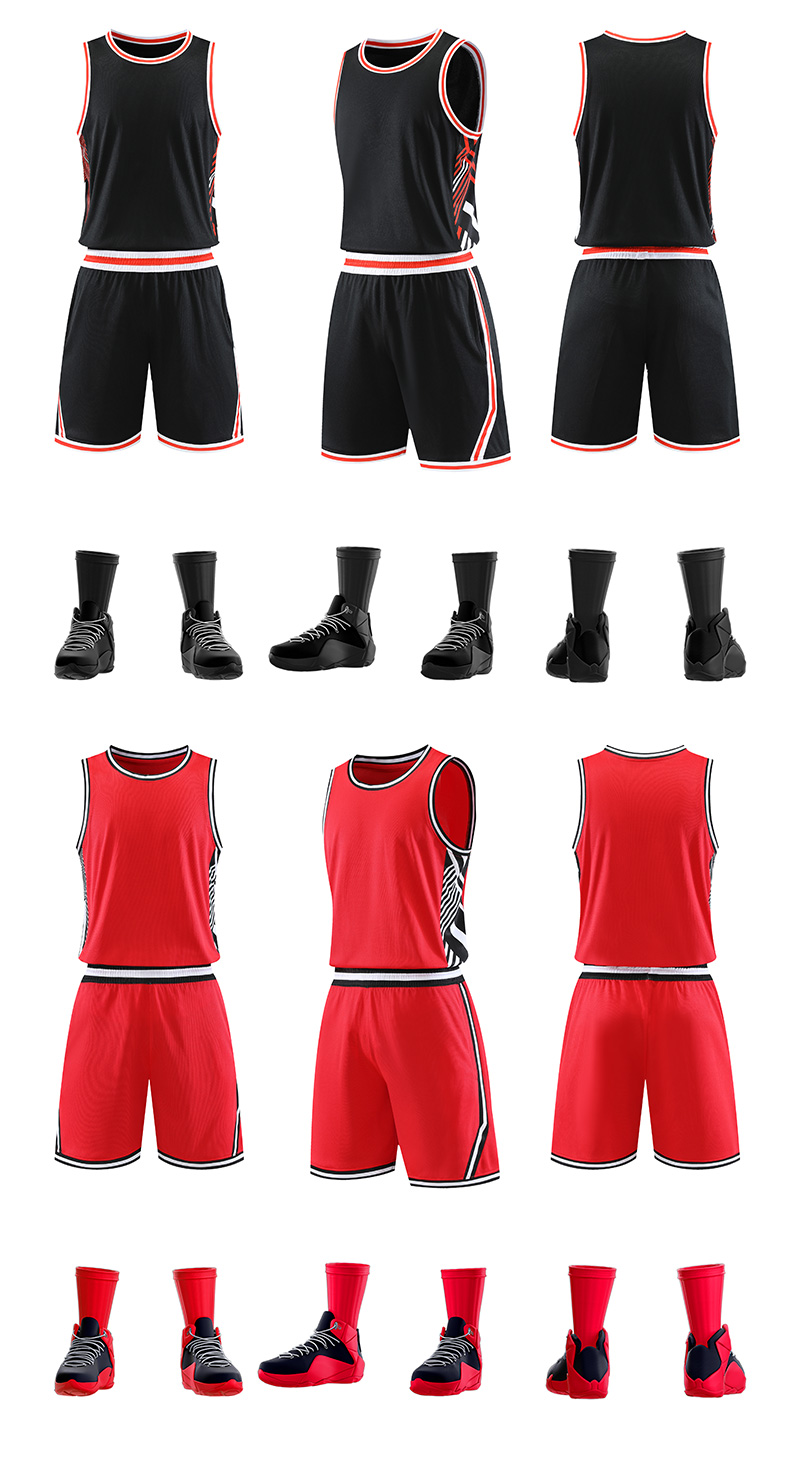 American style vest Xiaomitong competition basketball uniform suit YA-8660