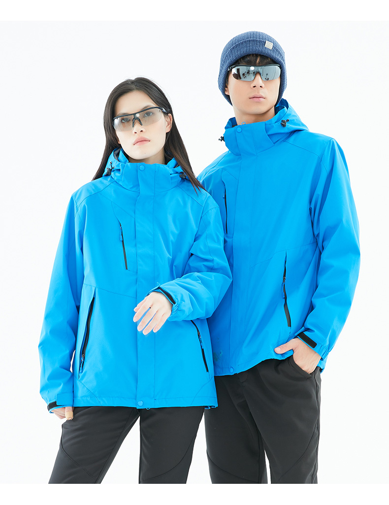 Outdoor mountaineering polar fleece liner detachable three-in-one jacket ZT1-9108