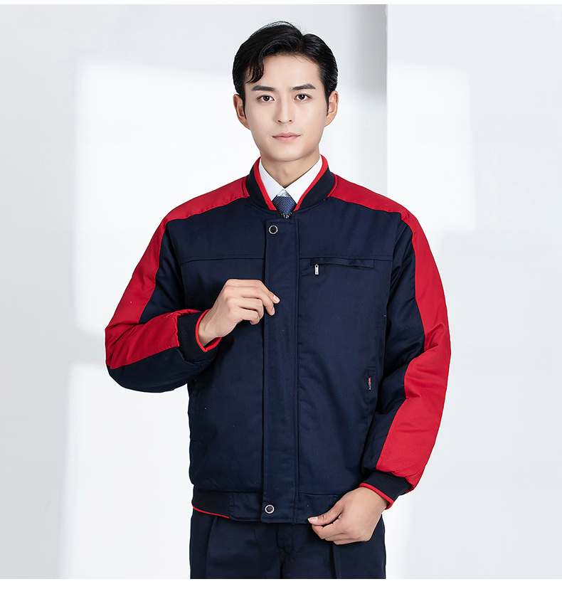 Windproof and cold-resistant thickened warm work clothes cotton coat H22-2363