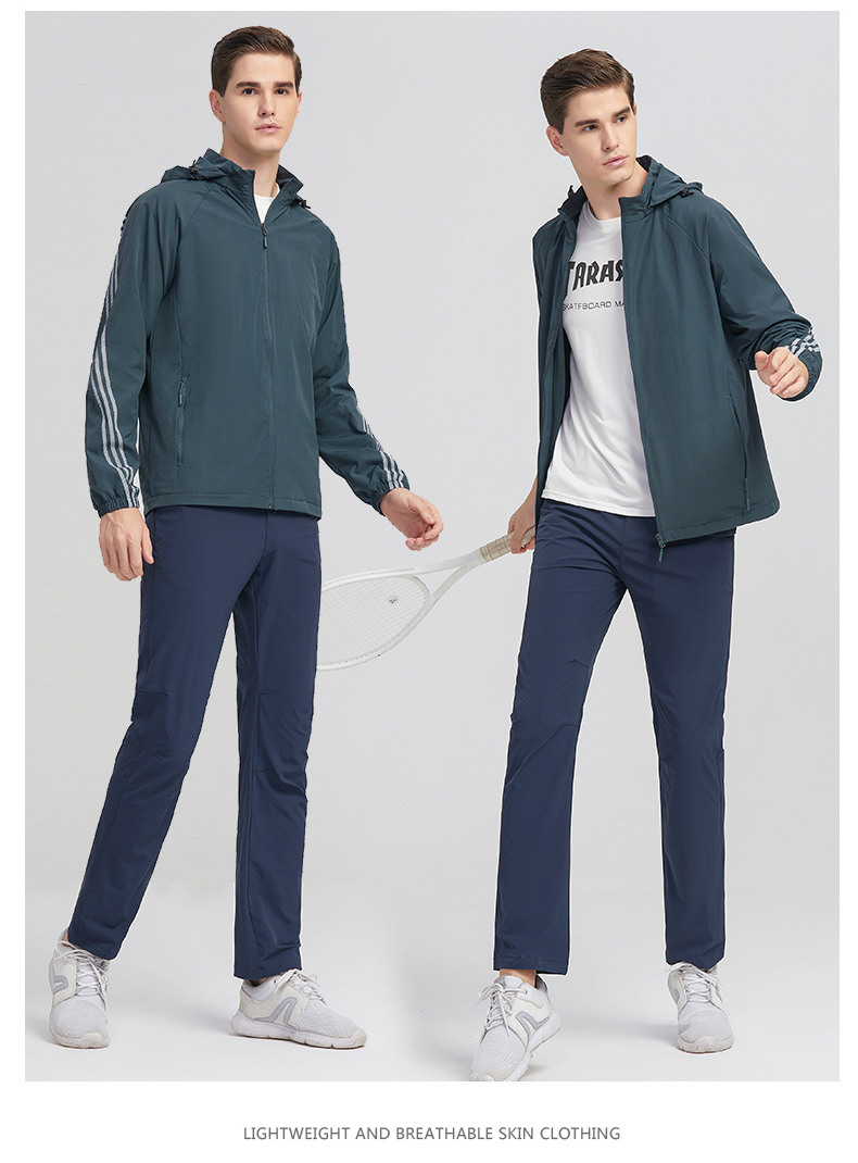 Hooded outdoor casual all-match single-layer jacket KF2-23188 men