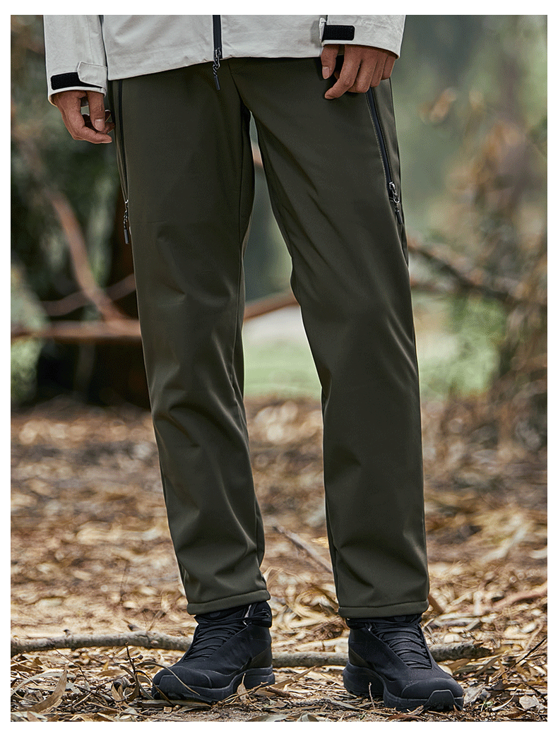 Outdoor high-end plus velvet soft shell trousers KD2-L158211