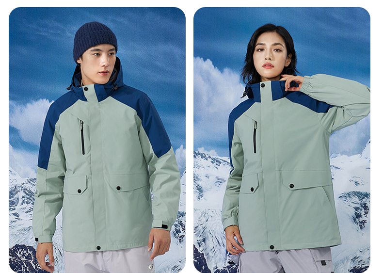 Outdoor mountaineering windproof polar fleece liner three-in-one jacket P11-8813 polar fleece