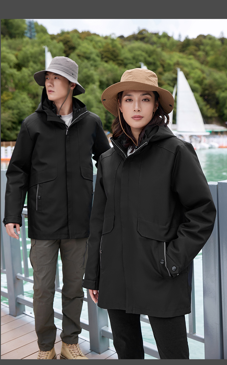 Down liner three-in-one mid-length jacket P11-9901 down model