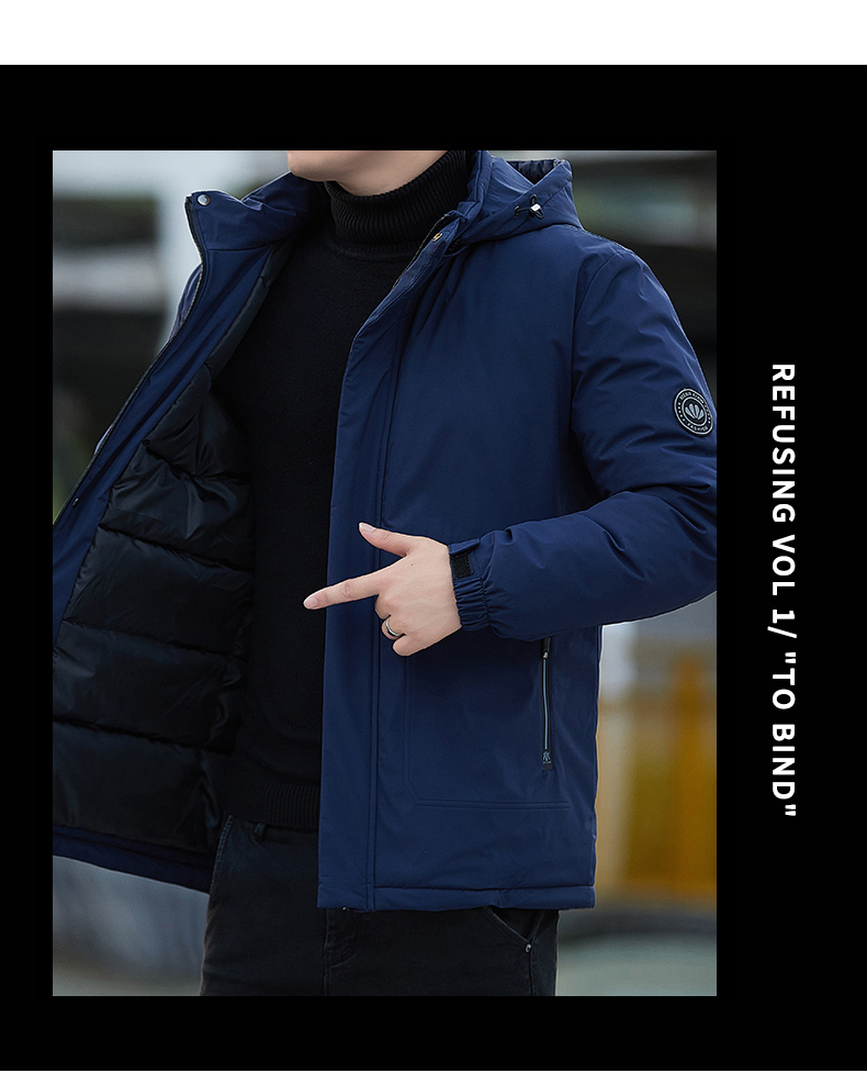 Graphene lining warm plus fleece cotton jacket KR-2518