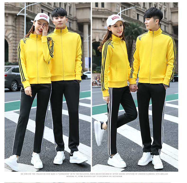 South Korean silk casual running sports suit two-piece suit KC3-1688