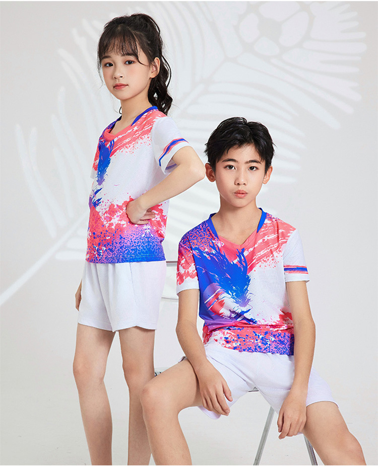 Table tennis, badminton and volleyball new breathable quick-drying sports competition uniform single top GB8-8904 children