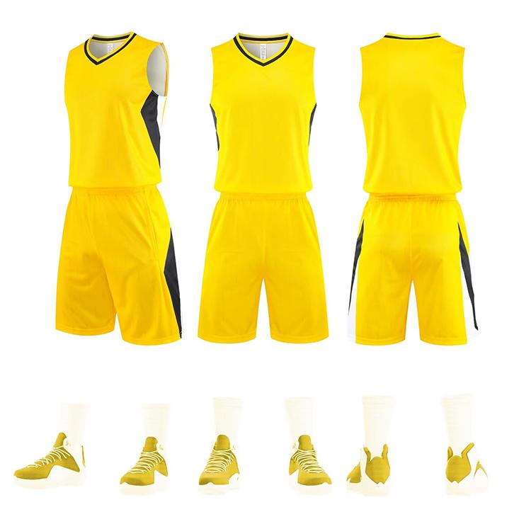 Sweat-wicking breathable multi-color basketball training suit 176-L068