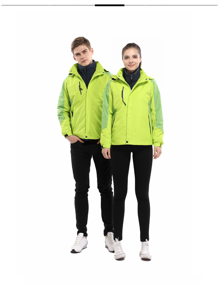 Outdoor cold-removing and warm-keeping detachable three-in-one jacket GJ2-1368