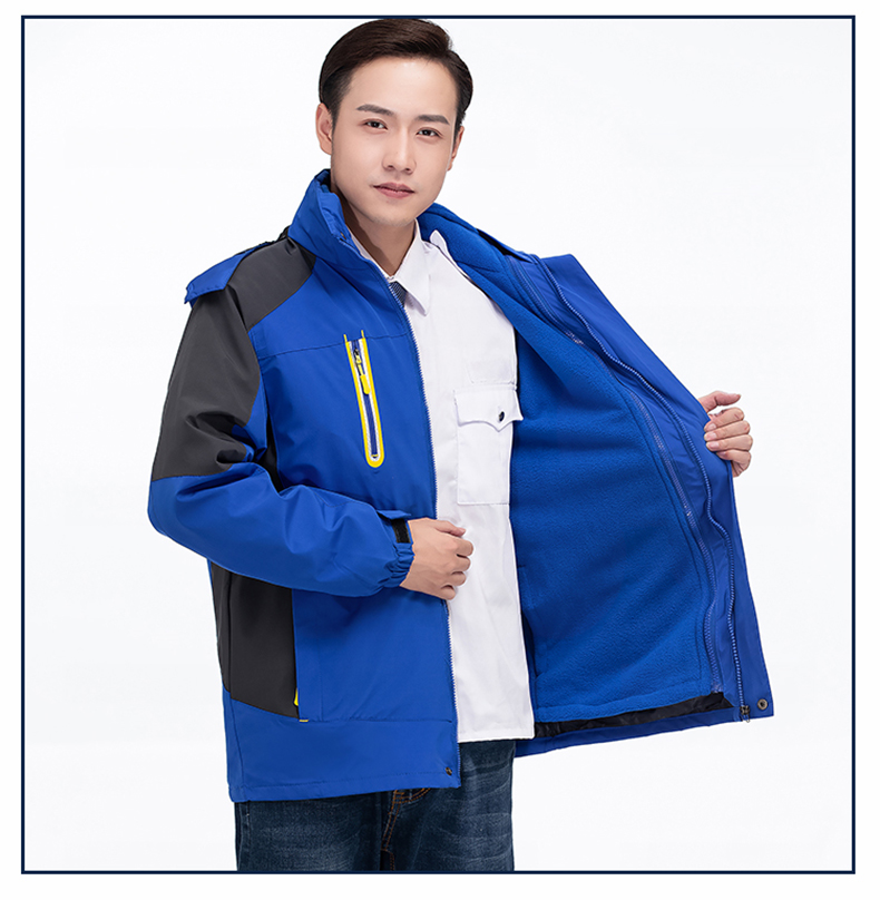 Outdoor windproof and waterproof three-in-one jacket for couples H22-8819