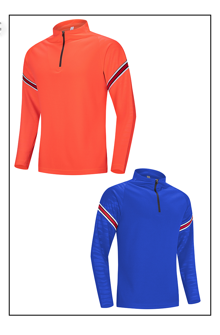 Polyester half zip sportswear tops for adults GJ3-2007 adult tops