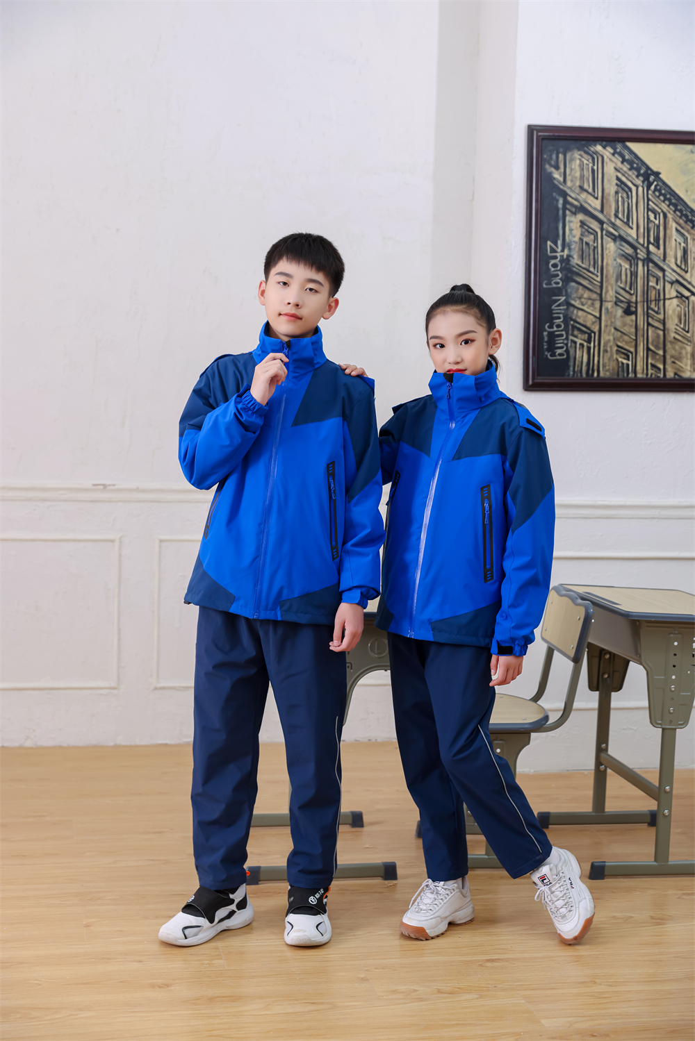 280g Eton same style three-wear campus uniform jacket T02-XF09