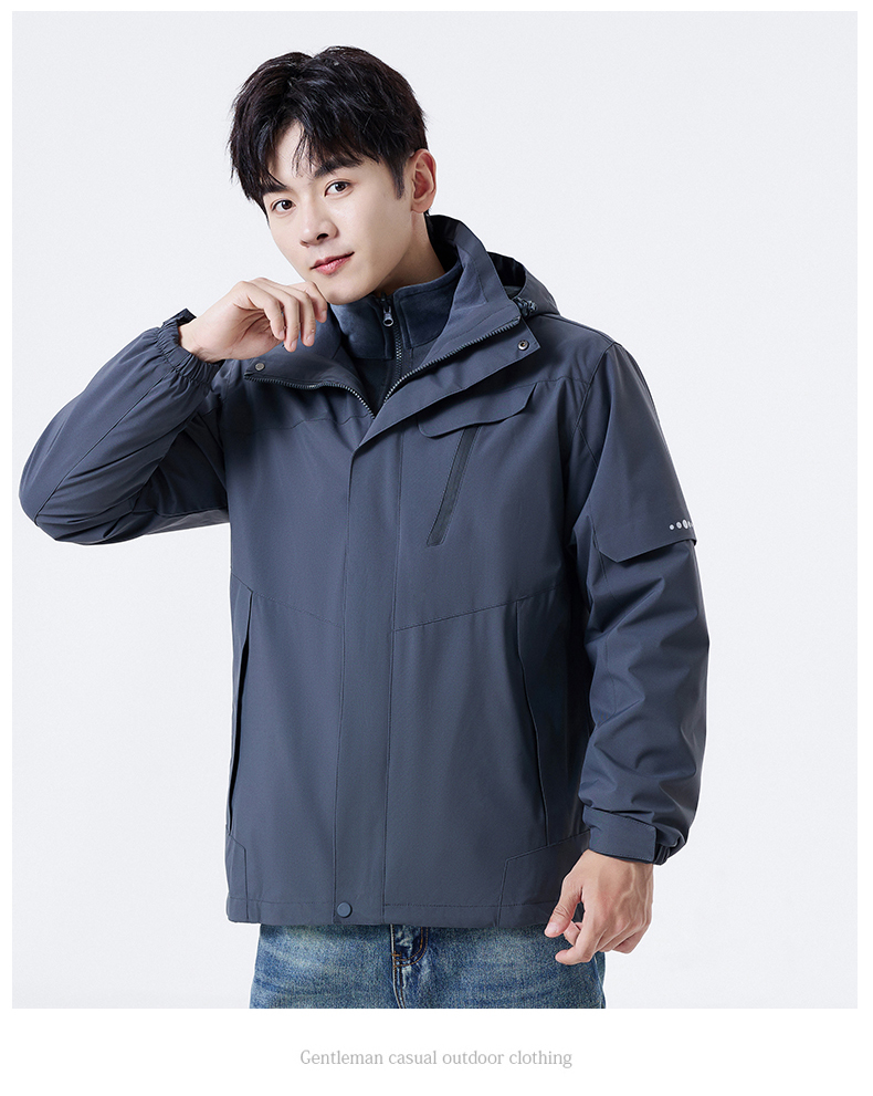 Thick and warm couple three-in-one jacket KH-5158 men