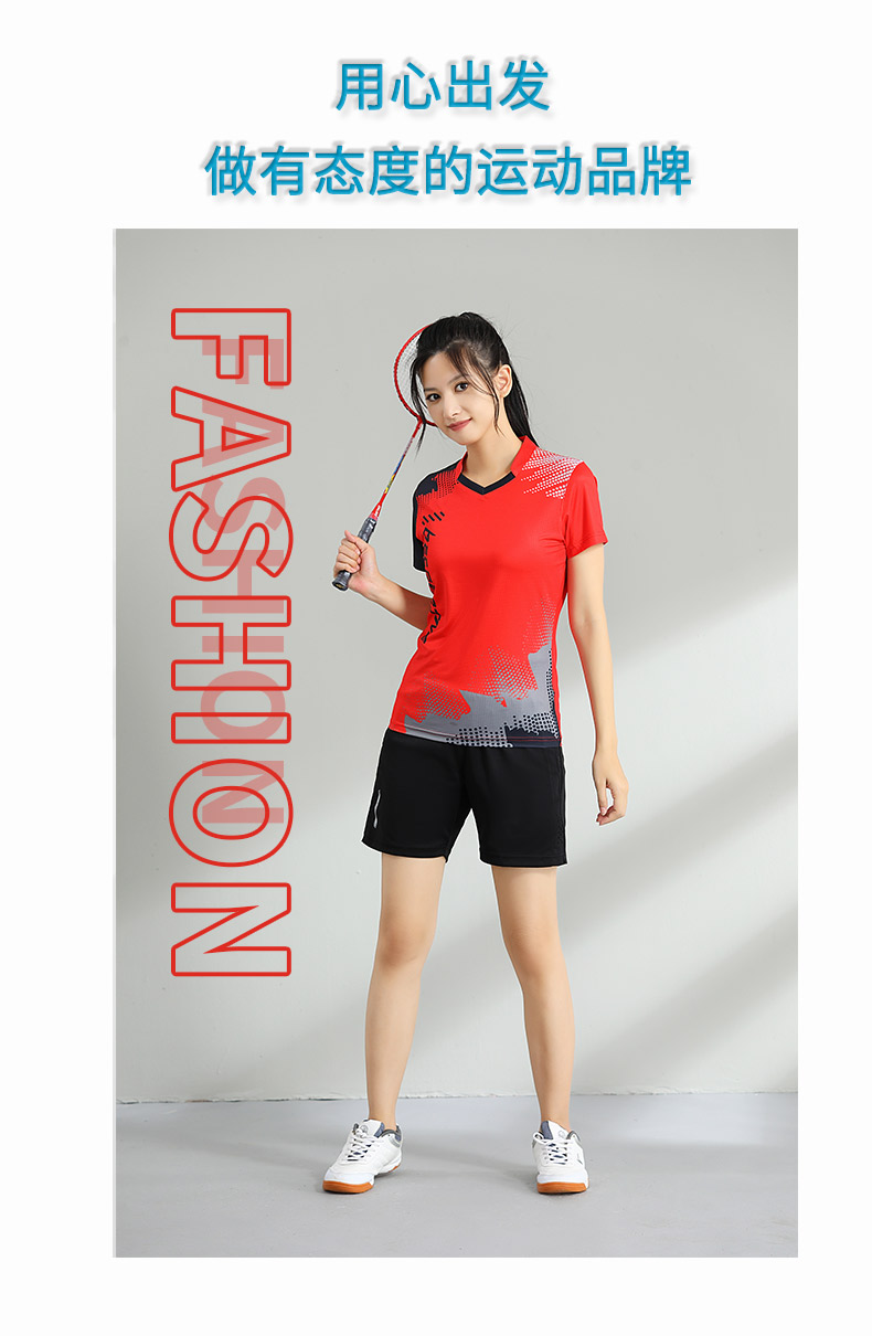 Badminton clothing tops training sportswear women GM2-3029B women short sleeve