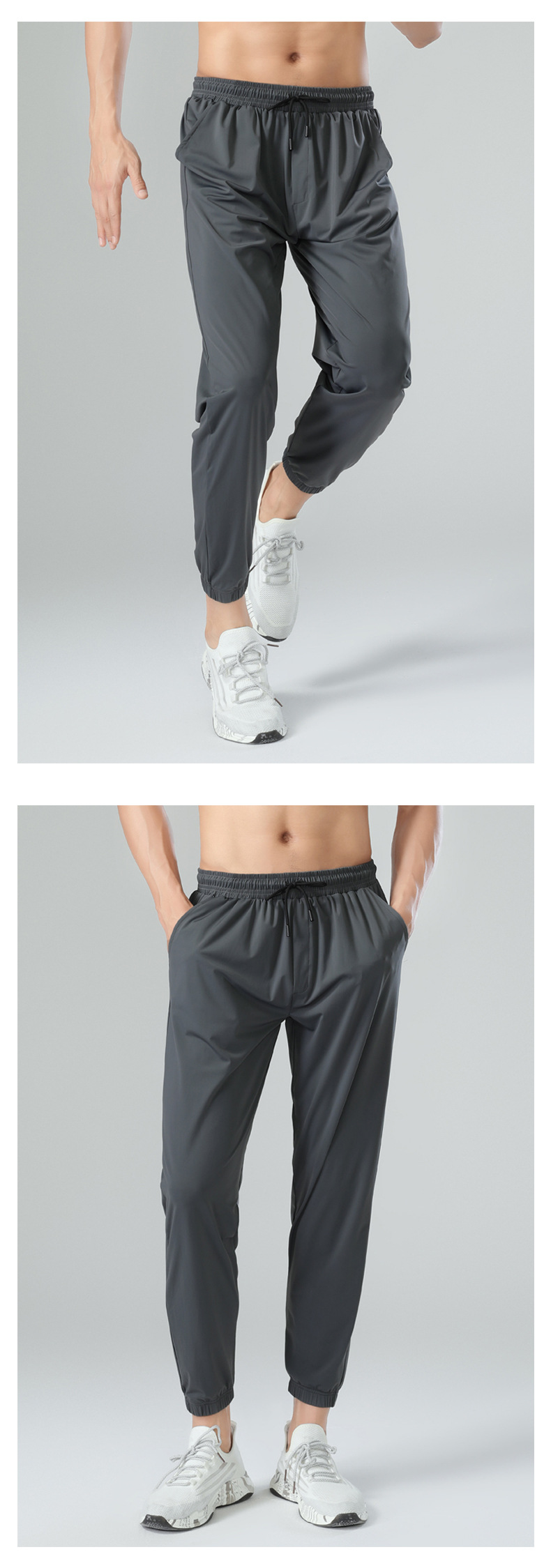 Comfortable quick-drying sports pants with cuffs 176-A2302