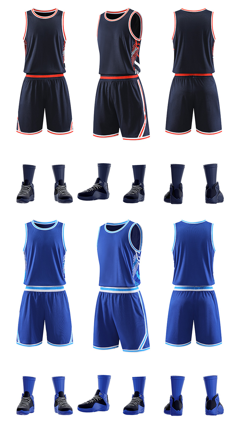 American style vest Xiaomitong competition basketball uniform suit YA-8660