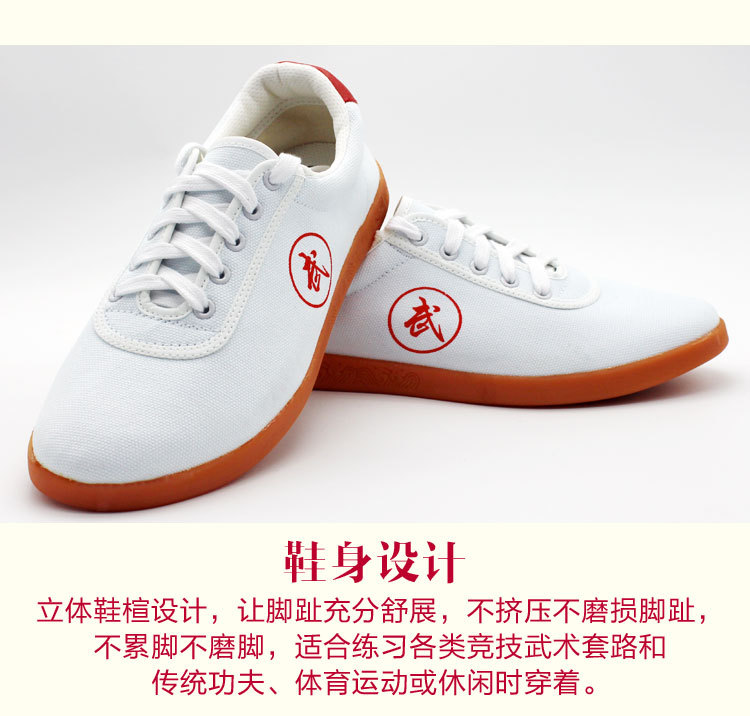 Lightweight, soft and breathable Tai Chi training shoes P04-BW-001