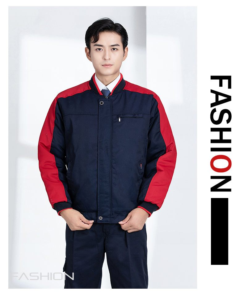 Windproof and cold-resistant thickened warm work clothes cotton coat H22-2363