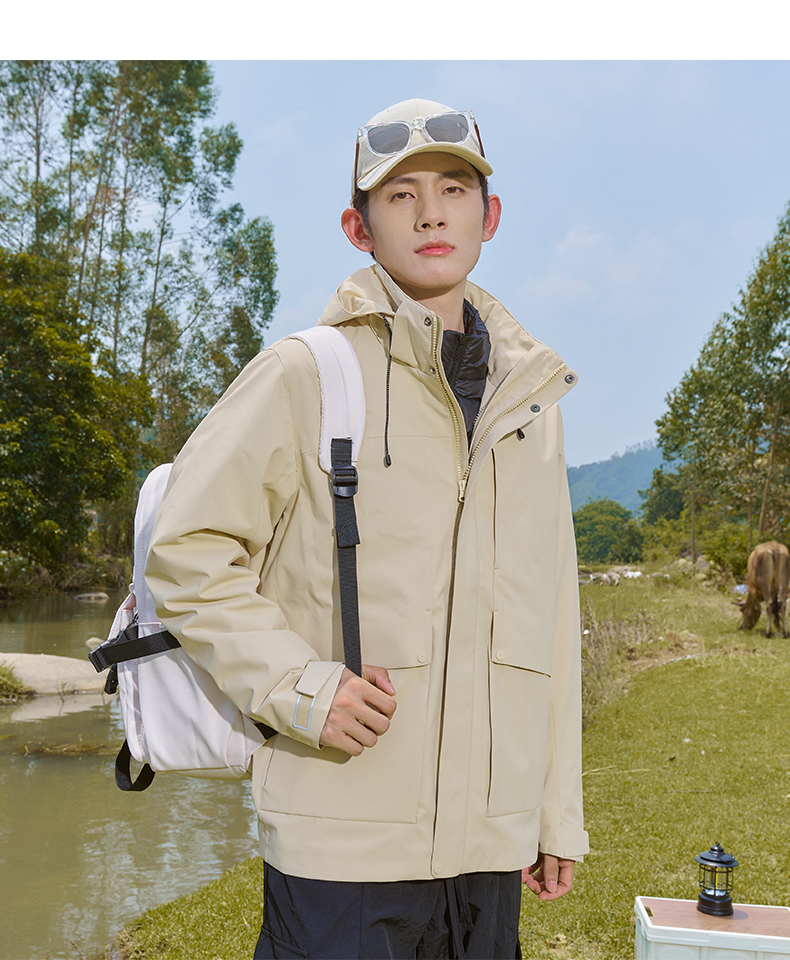 Autumn and winter three-in-one white duck down jacket KF2-2306 men