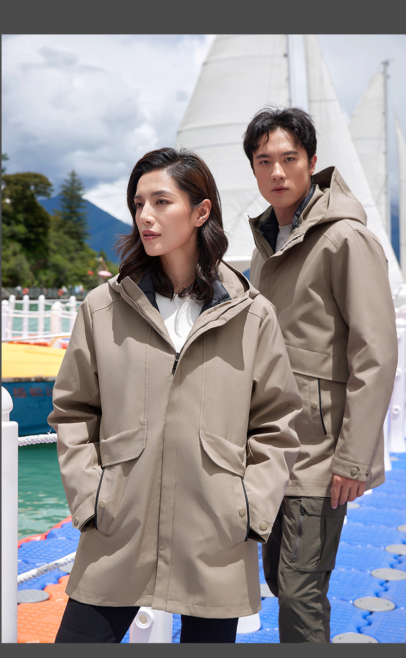 Down liner three-in-one mid-length jacket P11-9901 down model