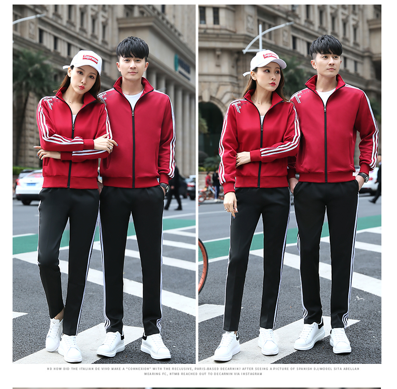 South Korean silk casual running sports suit two-piece suit KC3-1688