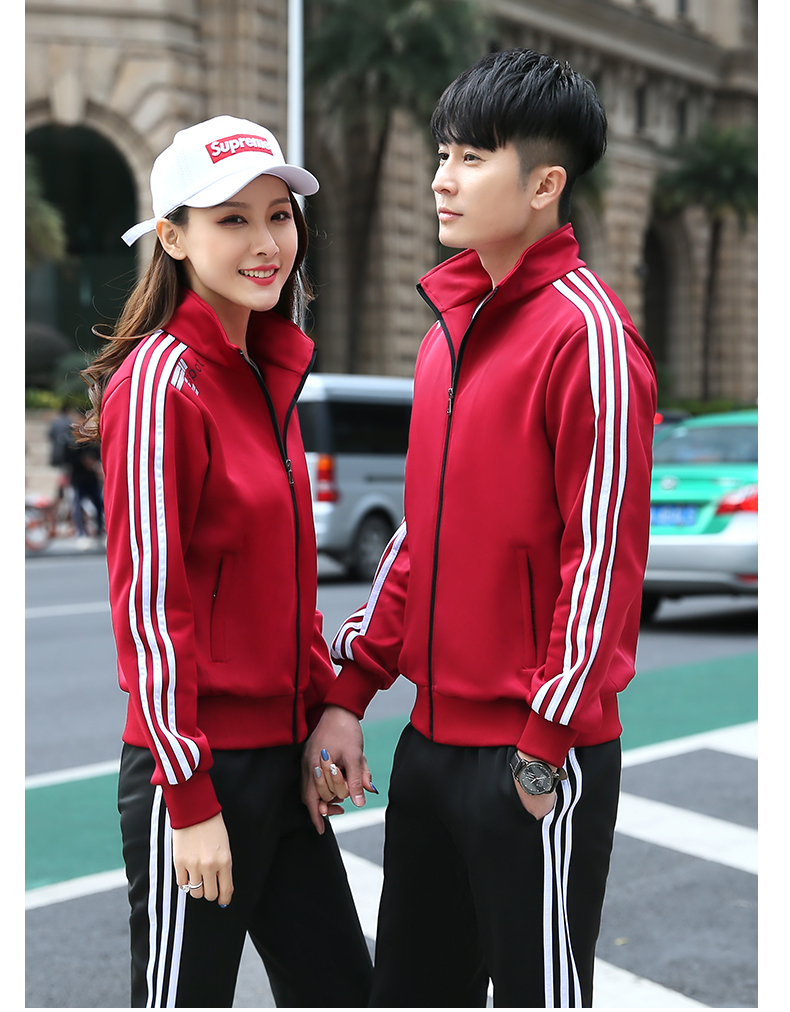 South Korean silk casual running sports suit two-piece suit KC3-1688