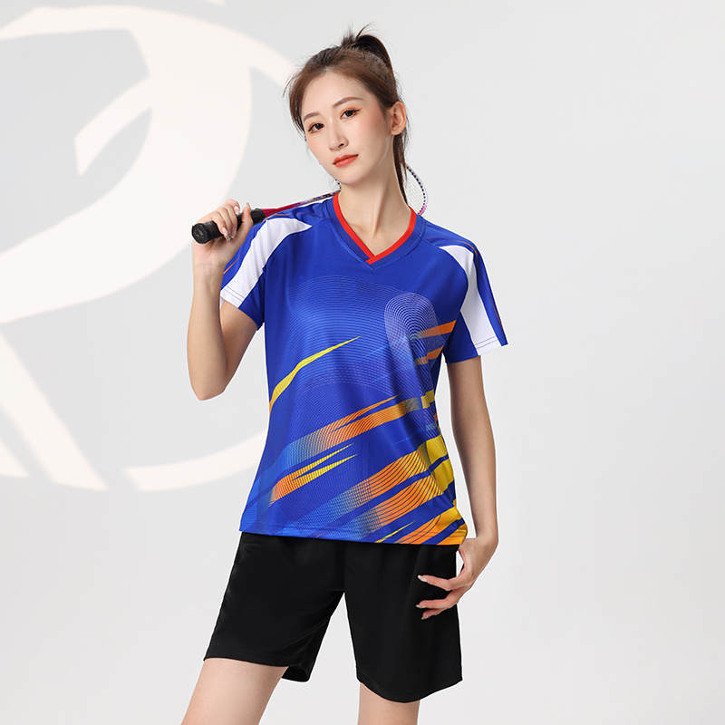 Quick-drying badminton competition suit women short-sleeved top GB7-372 women