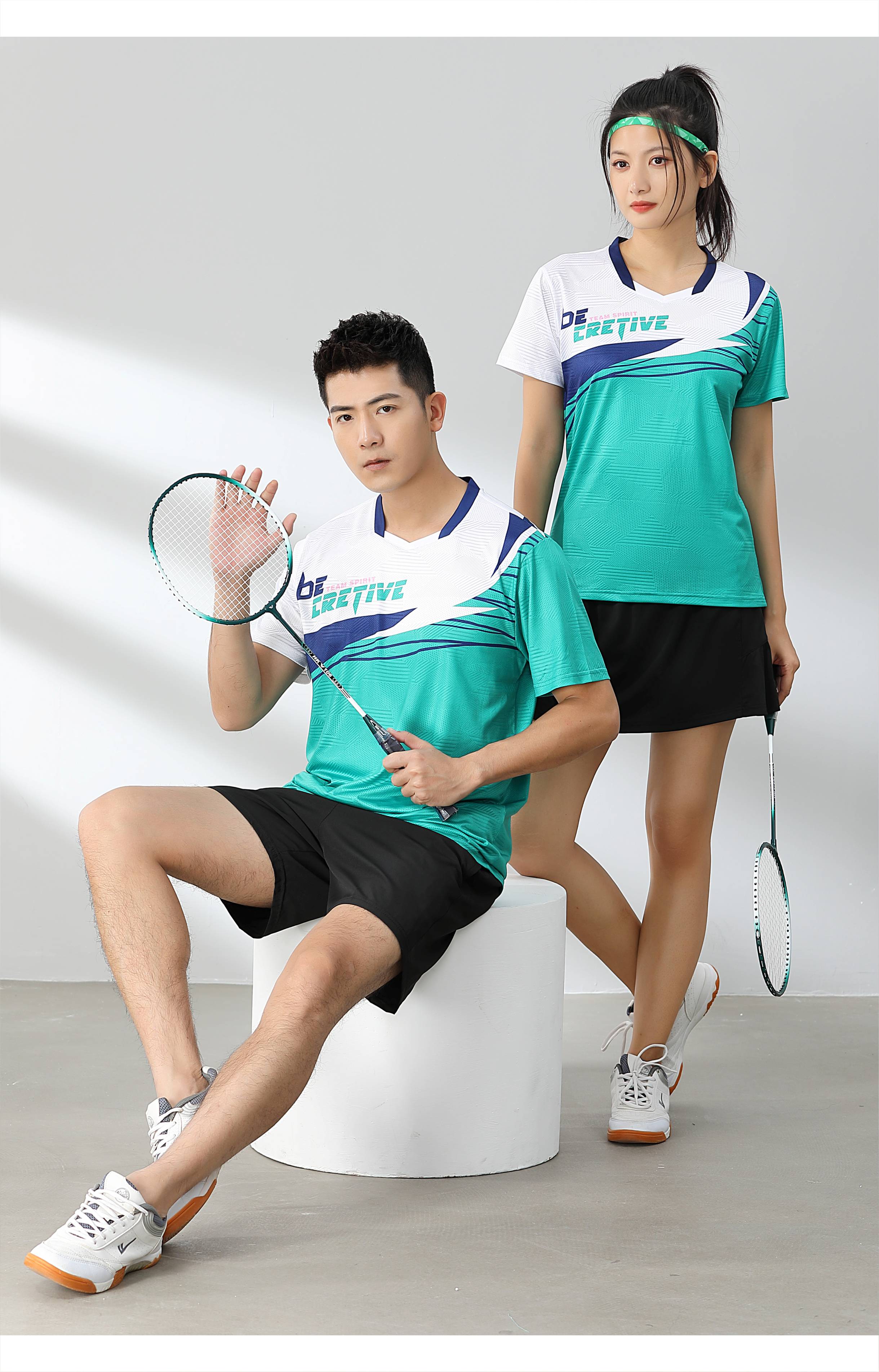 Badminton training suit short-sleeved top 120-1892 men