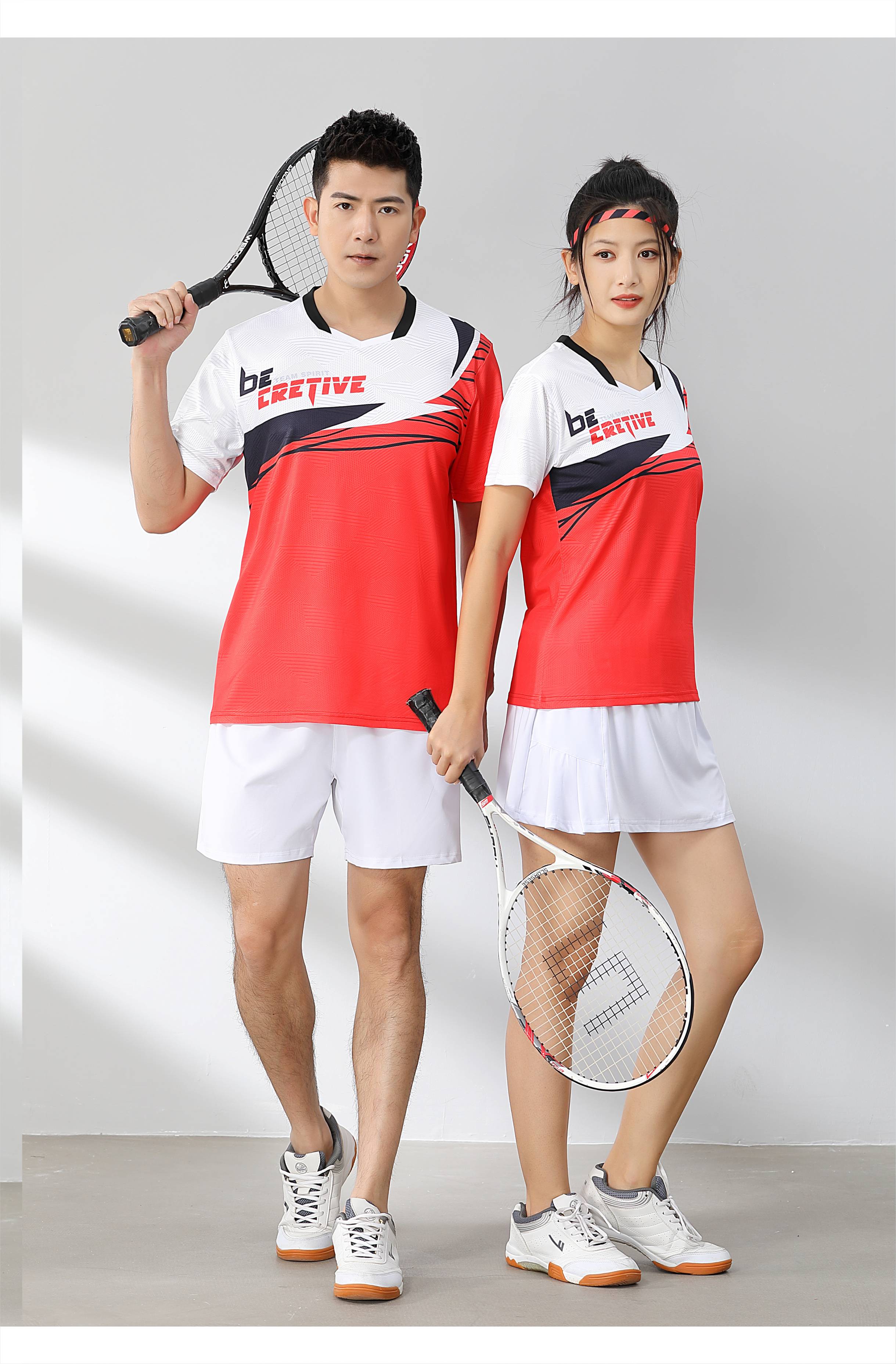 Badminton training suit short-sleeved top 120-1892 men