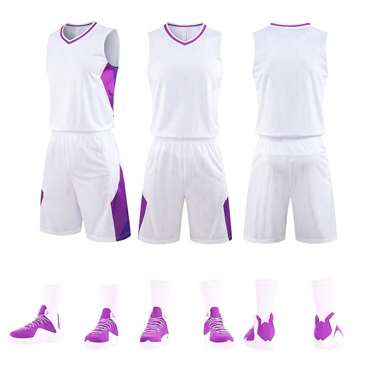 Sweat-wicking breathable multi-color basketball training suit 176-L068