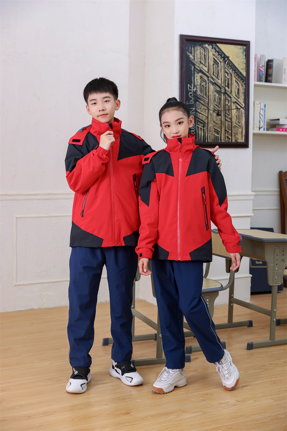 280g Eton same style three-wear campus uniform jacket T02-XF09