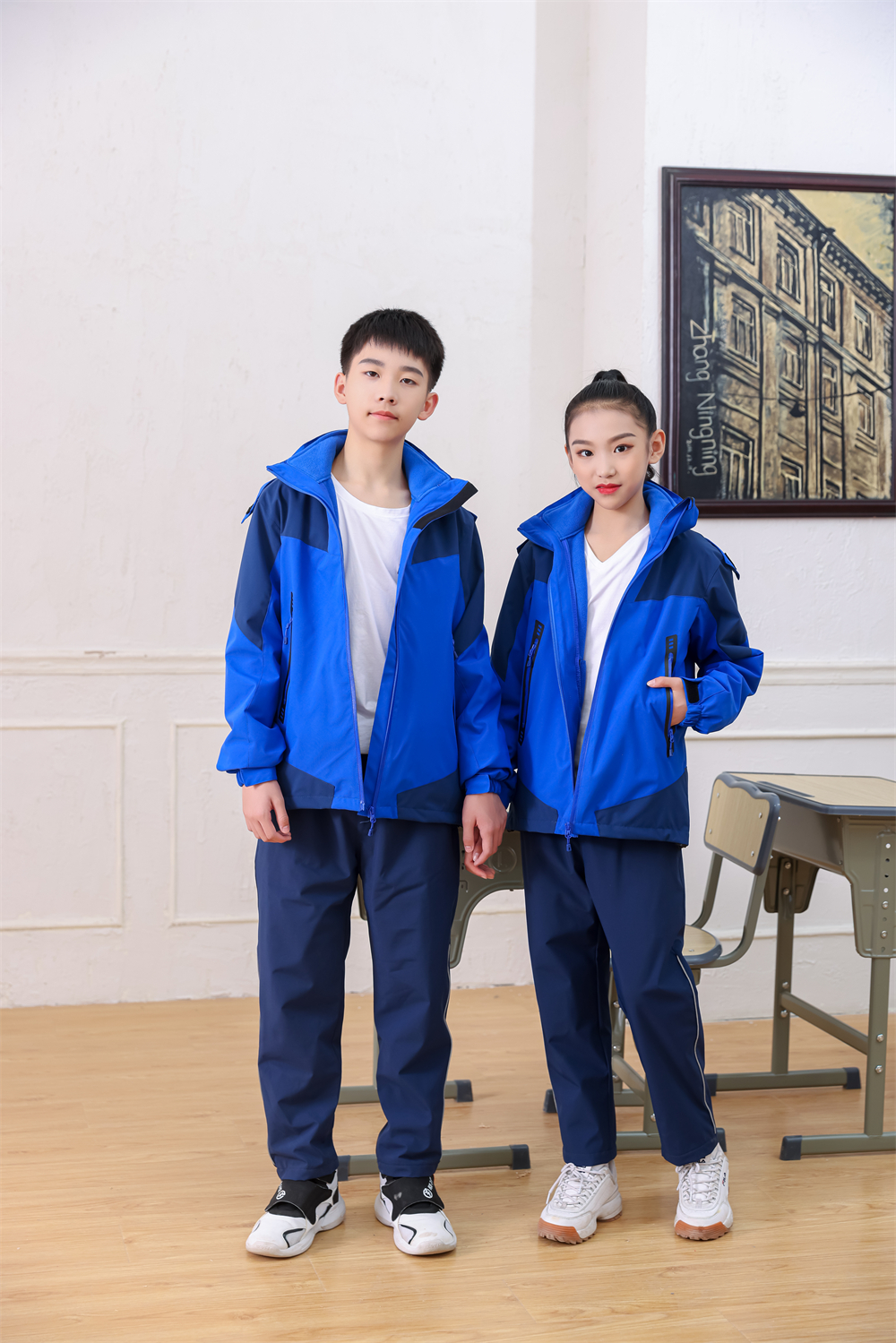 280g Eton same style three-wear campus uniform jacket T02-XF09