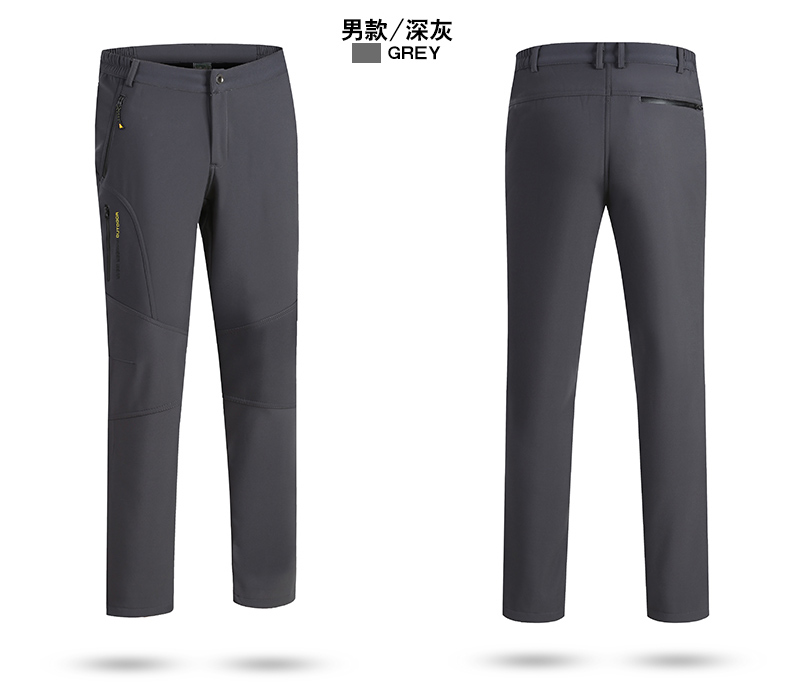 Polar fleece thickened soft shell couple assault pants KL-6819 men