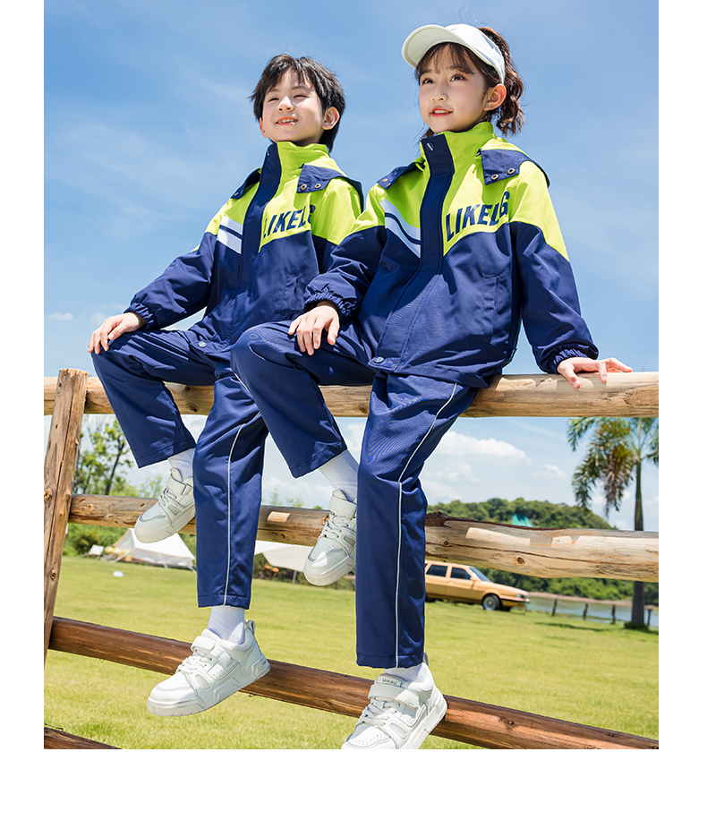 Fun children outdoor warm jacket three-piece set 455-9375