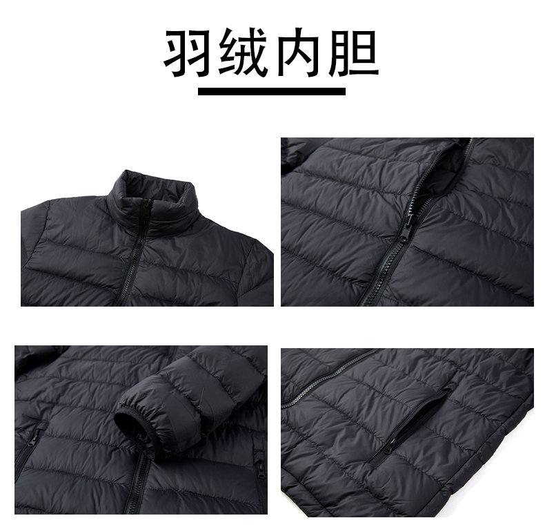 Down lining windproof warm jacket couple style T01-23088