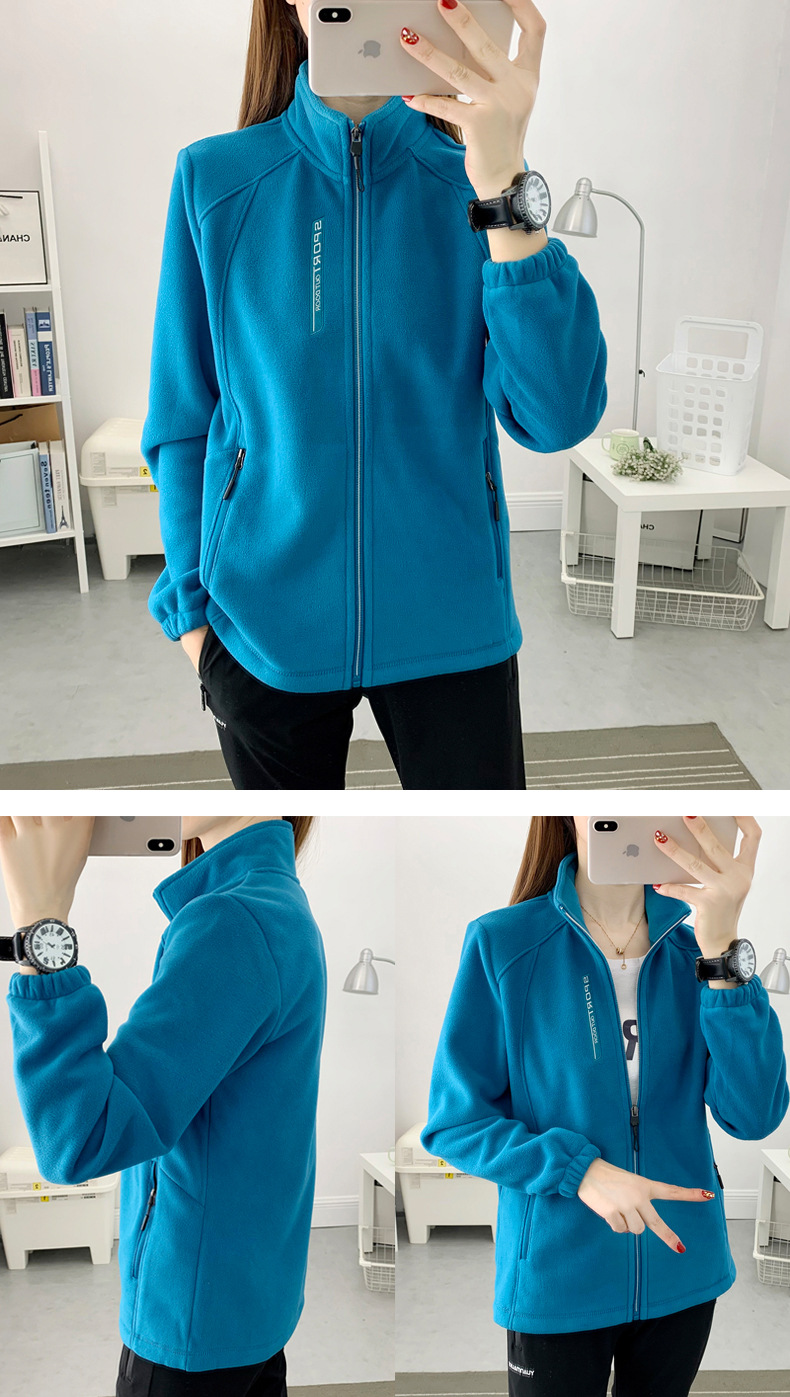 330g autumn and winter warm fleece jacket couple style KG2-669 men