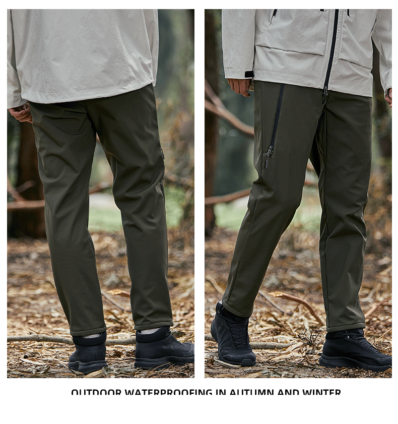 Outdoor high-end plus velvet soft shell trousers KD2-L158211