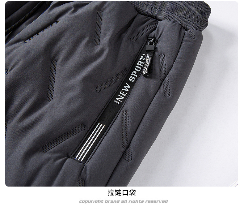 Lambswool plus velvet thick warm sweatpants KH1-100147