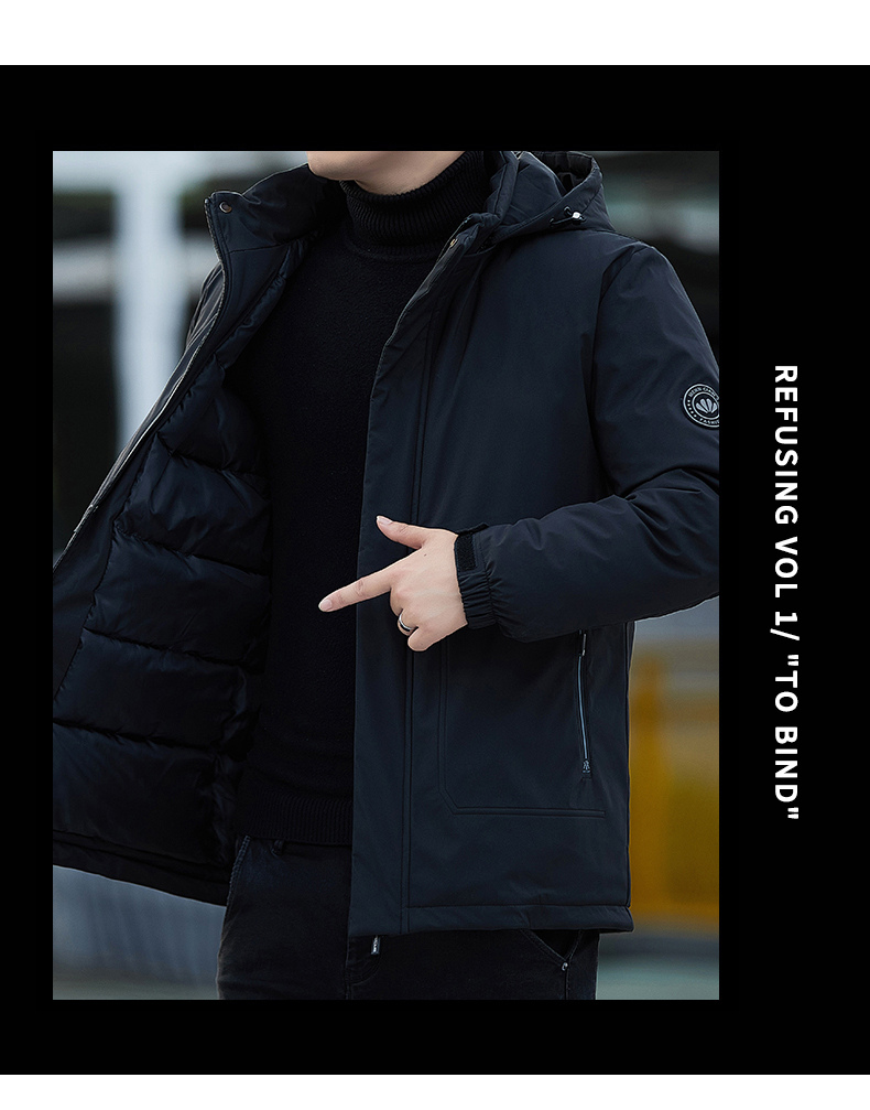 Graphene lining warm plus fleece cotton jacket KR-2518