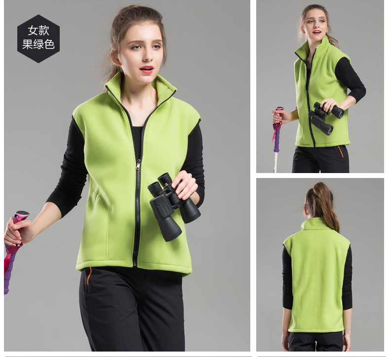 Outdoor warm fleece vest T03-829 women